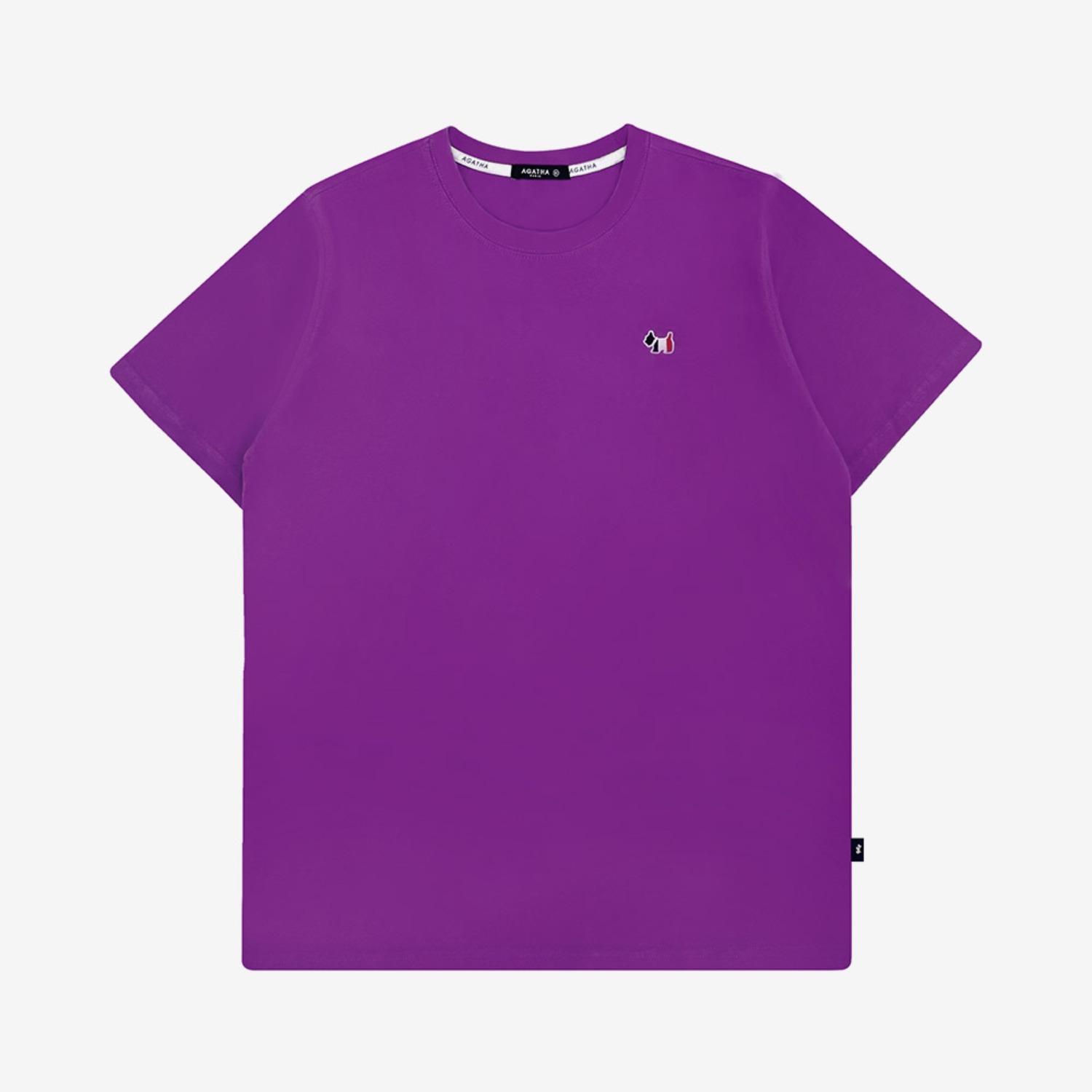 루즈 스코티 컬러 반팔 티셔츠 Purple
